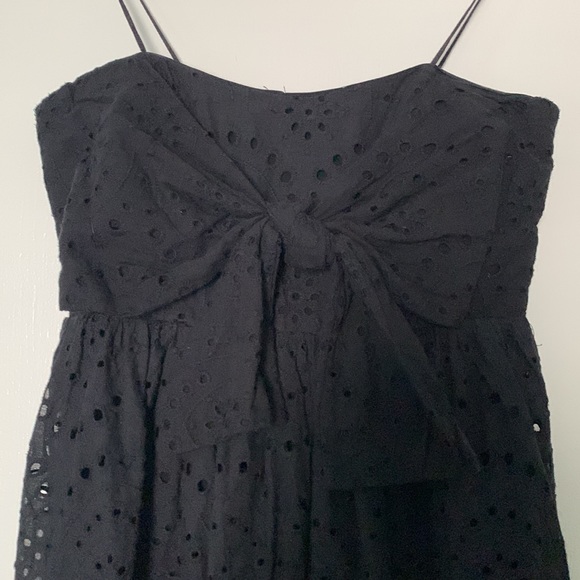 Black Eyelet Lace Romper - Picture 1 of 3
